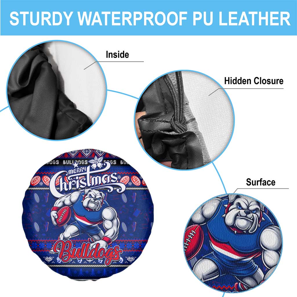 Bulldogs Football Xmas Spare Tire Cover Australia AFL Mascot