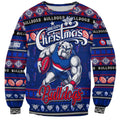 Personalized Bulldogs Rugby Xmas Sweatshirt Australia AFL Mascot