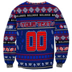 Personalized Bulldogs Rugby Xmas Sweatshirt Australia AFL Mascot