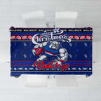 Bulldogs Football Xmas Tablecloth Australia AFL Mascot