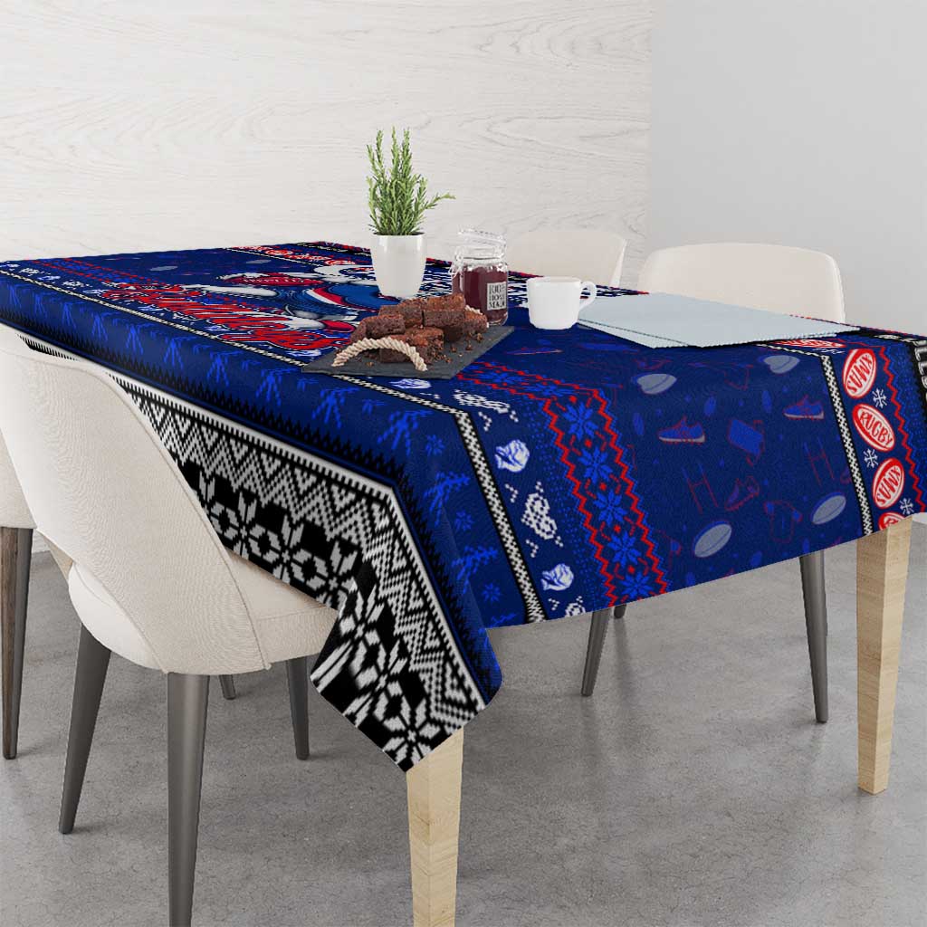 Bulldogs Football Xmas Tablecloth Australia AFL Mascot