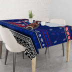 Bulldogs Football Xmas Tablecloth Australia AFL Mascot