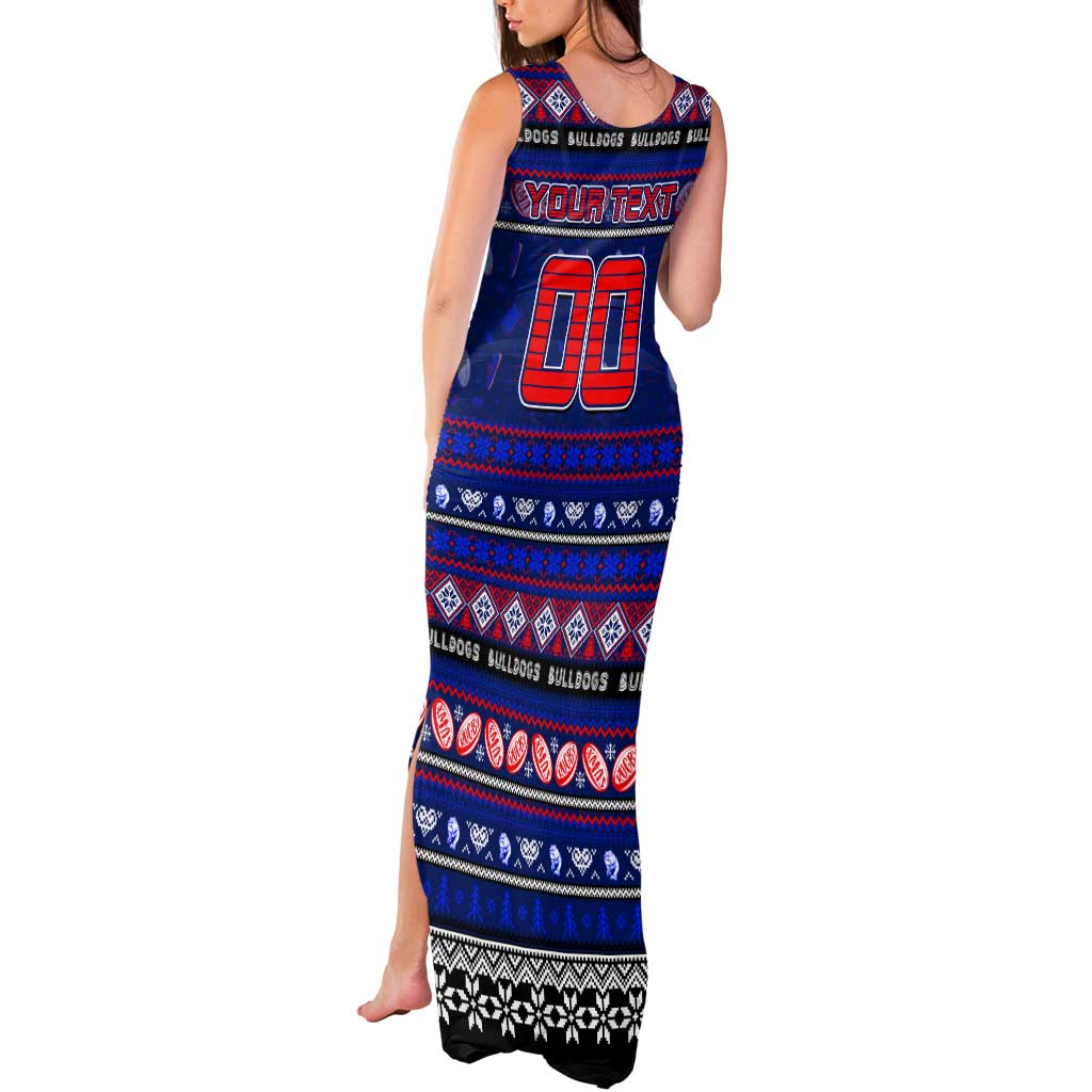 Personalized Bulldogs Rugby Xmas Tank Maxi Dress Australia AFL Mascot