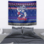 Bulldogs Football Xmas Tapestry Australia AFL Mascot