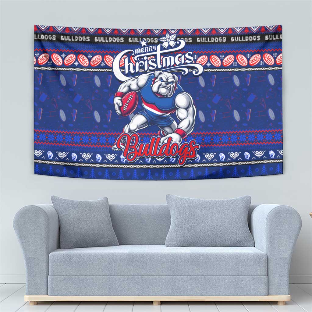 Bulldogs Football Xmas Tapestry Australia AFL Mascot