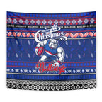 Bulldogs Football Xmas Tapestry Australia AFL Mascot