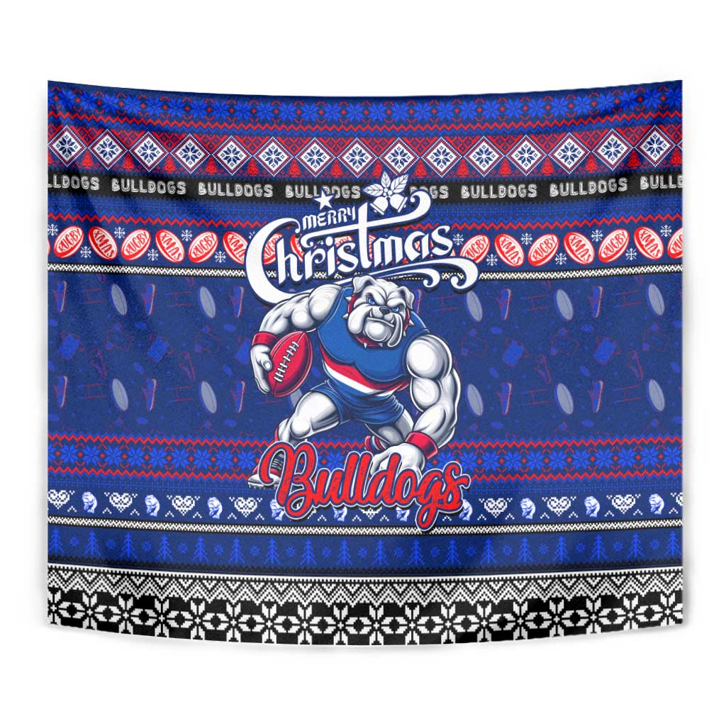 Bulldogs Football Xmas Tapestry Australia AFL Mascot