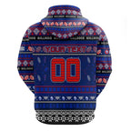 Personalized Bulldogs Rugby Xmas Zip Hoodie Australia AFL Mascot