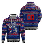 Personalized Bulldogs Rugby Xmas Zip Hoodie Australia AFL Mascot