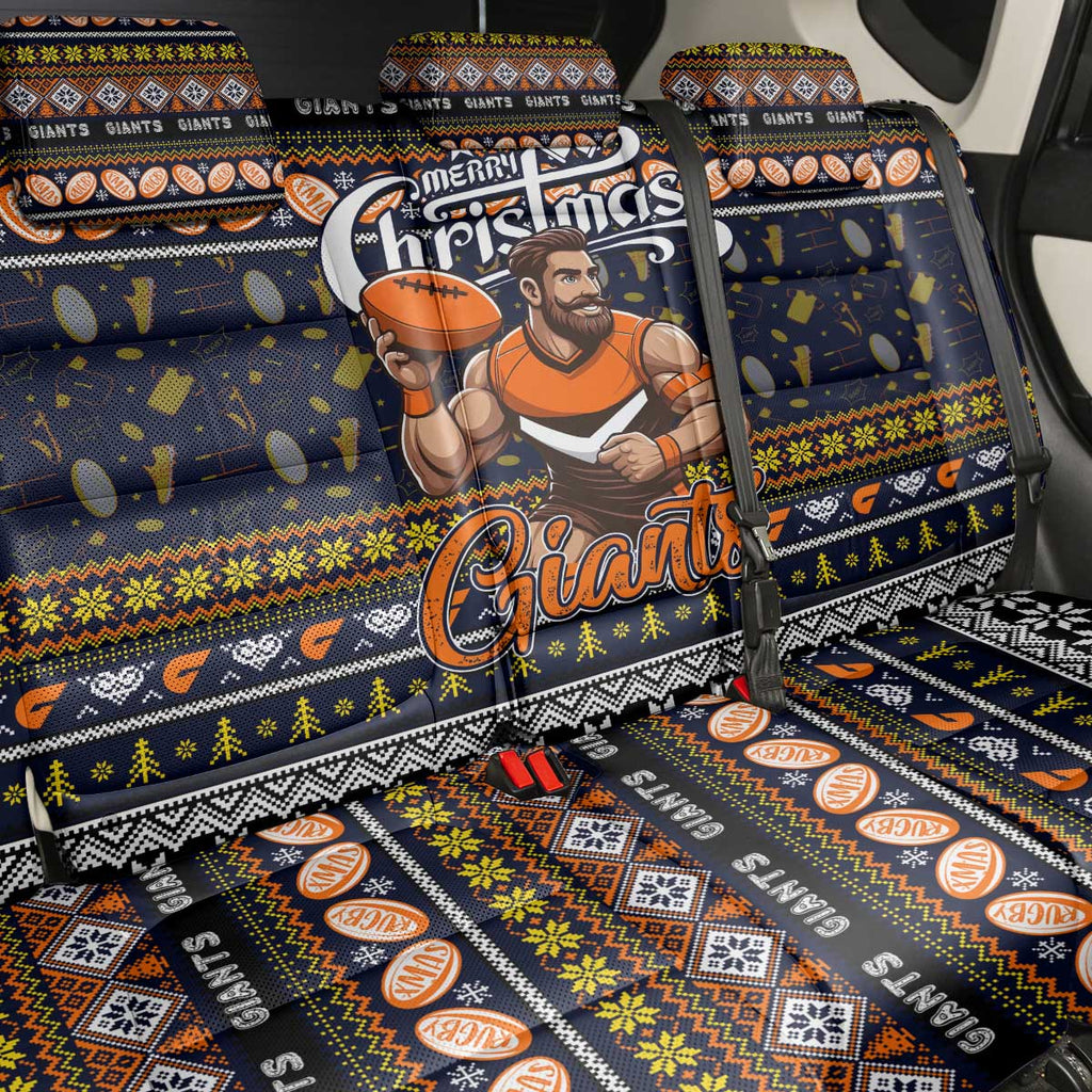 Giants Football Xmas Back Car Seat Cover Australia AFL Mascot