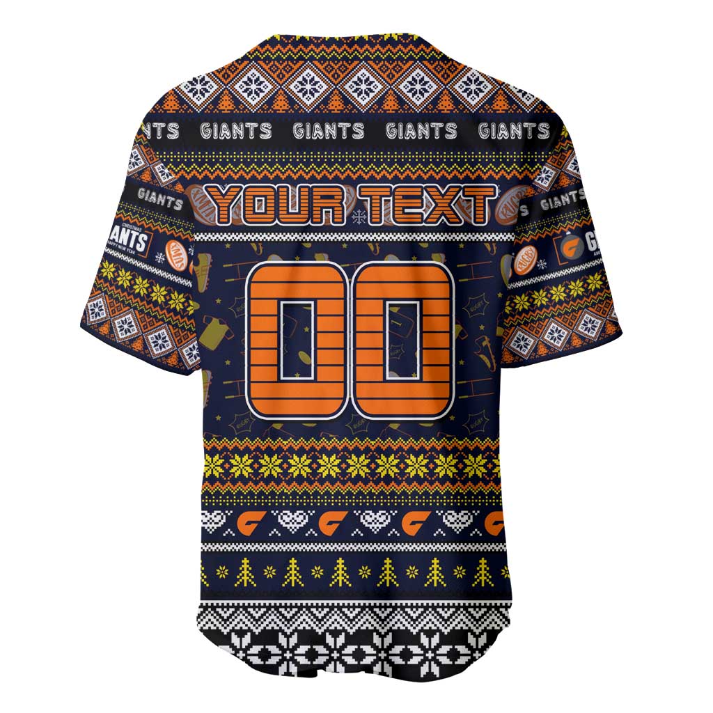 Personalized Giants Rugby Xmas Baseball Jersey Australia AFL Mascot