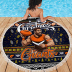 Giants Football Xmas Beach Blanket Australia AFL Mascot
