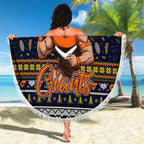 Giants Football Xmas Beach Blanket Australia AFL Mascot