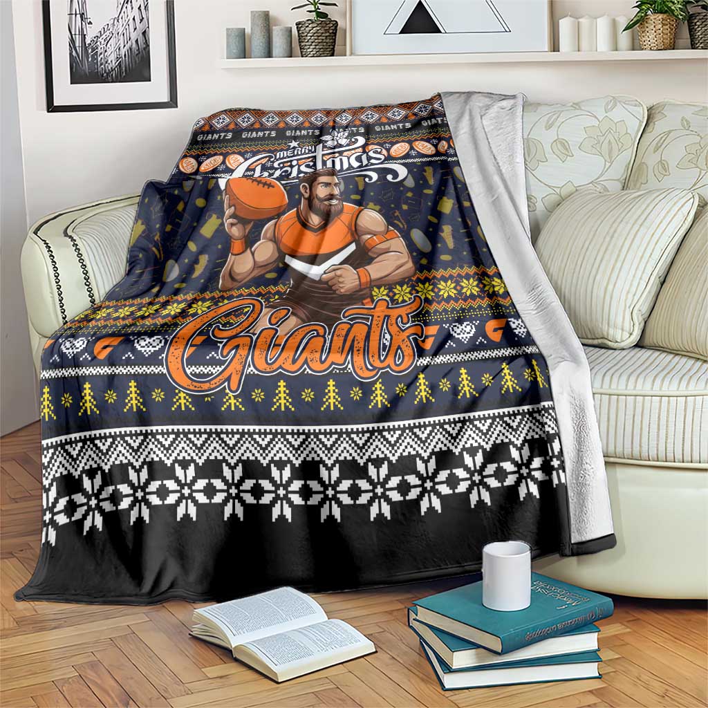 Giants Football Xmas Blanket Australia AFL Mascot