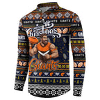 Personalized Giants Rugby Xmas Button Sweatshirt Australia AFL Mascot