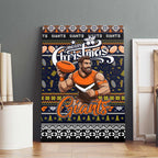 Giants Football Xmas Canvas Wall Art Australia AFL Mascot