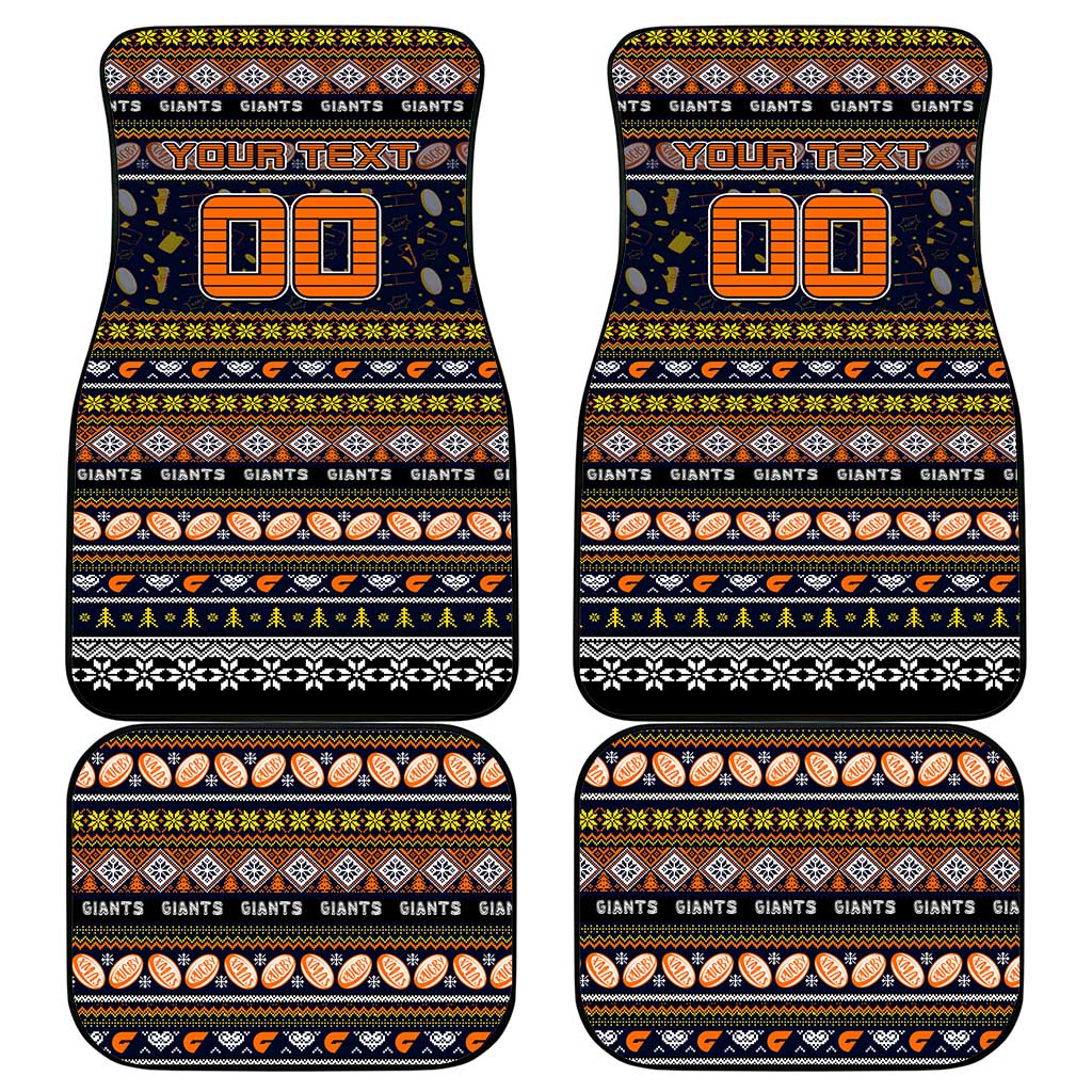 Giants Football Xmas Car Mats Australia AFL Mascot