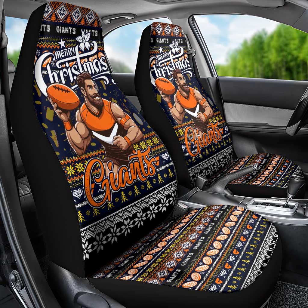 Giants Football Xmas Car Seat Cover Australia AFL Mascot