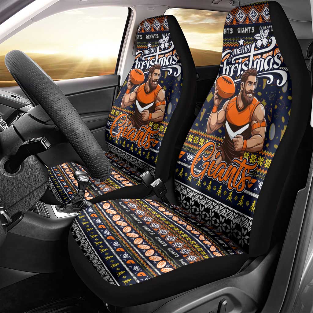 Giants Football Xmas Car Seat Cover Australia AFL Mascot