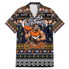 Personalized Giants Rugby Xmas Family Matching Mermaid Dress and Hawaiian Shirt Australia AFL Mascot