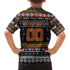 Personalized Giants Rugby Xmas Family Matching Off Shoulder Short Dress and Hawaiian Shirt Australia AFL Mascot