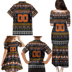 Personalized Giants Rugby Xmas Family Matching Puletasi and Hawaiian Shirt Australia AFL Mascot