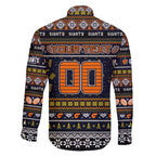 Personalized Giants Rugby Xmas Family Matching Puletasi and Hawaiian Shirt Australia AFL Mascot