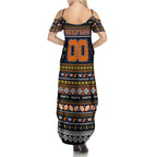 Personalized Giants Rugby Xmas Family Matching Summer Maxi Dress and Hawaiian Shirt Australia AFL Mascot