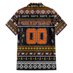 Personalized Giants Rugby Xmas Family Matching Tank Maxi Dress and Hawaiian Shirt Australia AFL Mascot
