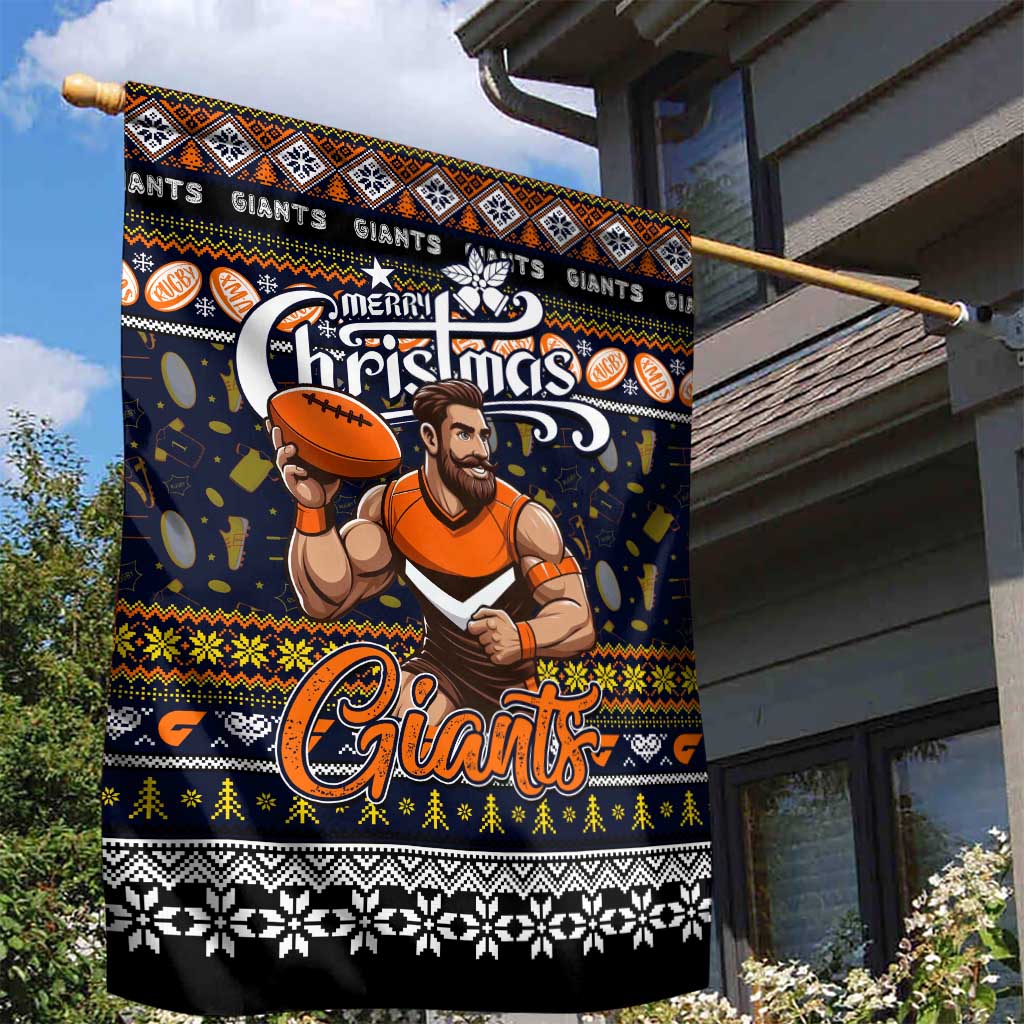 Giants Football Xmas Garden Flag Australia AFL Mascot