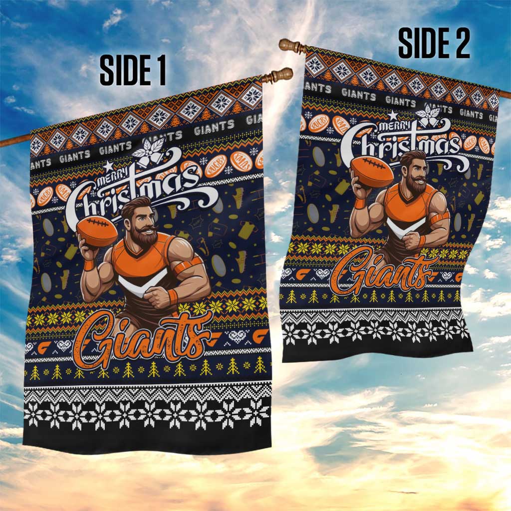 Giants Football Xmas Garden Flag Australia AFL Mascot
