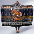 Giants Football Xmas Hooded Blanket Australia AFL Mascot