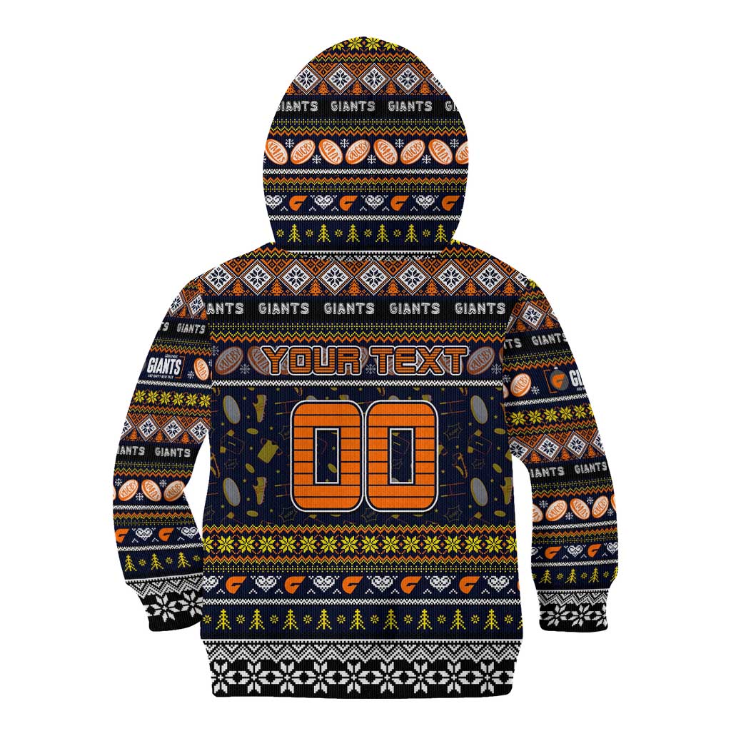 Personalized Giants Rugby Xmas Kid Hoodie Australia AFL Mascot