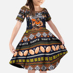 Personalized Giants Rugby Xmas Kid Short Sleeve Dress Australia AFL Mascot