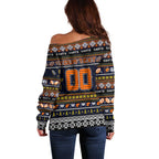 Personalized Giants Rugby Xmas Off Shoulder Sweater Australia AFL Mascot