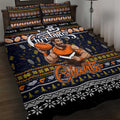 Giants Football Xmas Quilt Bed Set Australia AFL Mascot