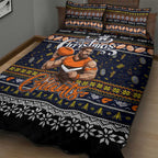 Giants Football Xmas Quilt Bed Set Australia AFL Mascot