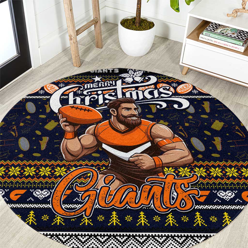 Giants Football Xmas Round Carpet Australia AFL Mascot