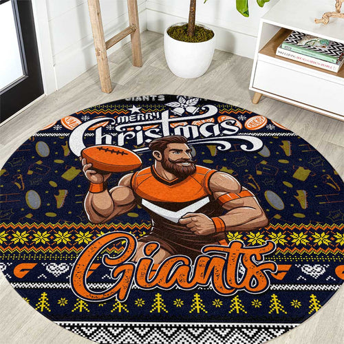 Giants Football Xmas Round Carpet Australia AFL Mascot