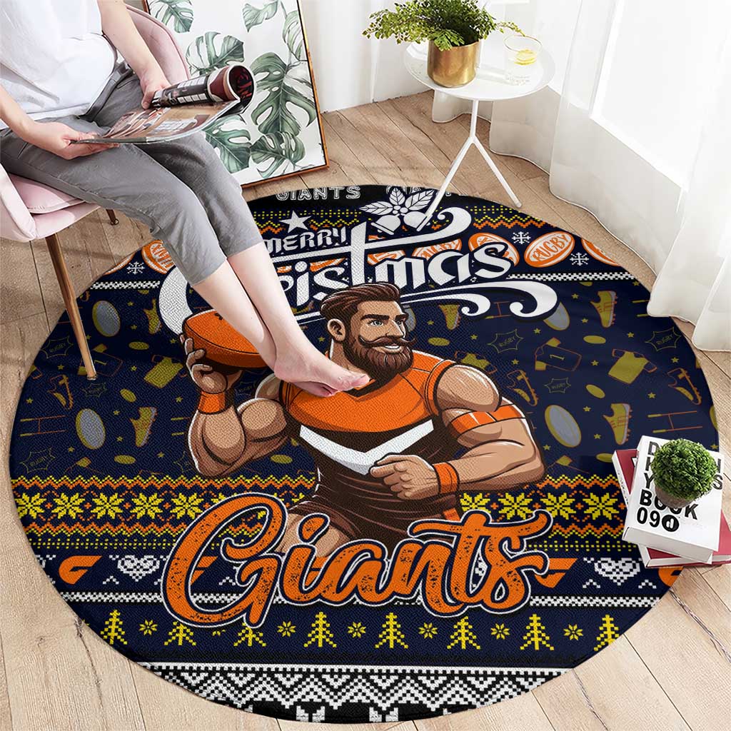 Giants Football Xmas Round Carpet Australia AFL Mascot