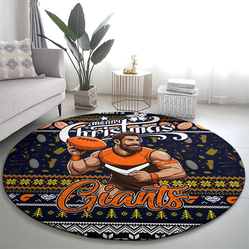 Giants Football Xmas Round Carpet Australia AFL Mascot