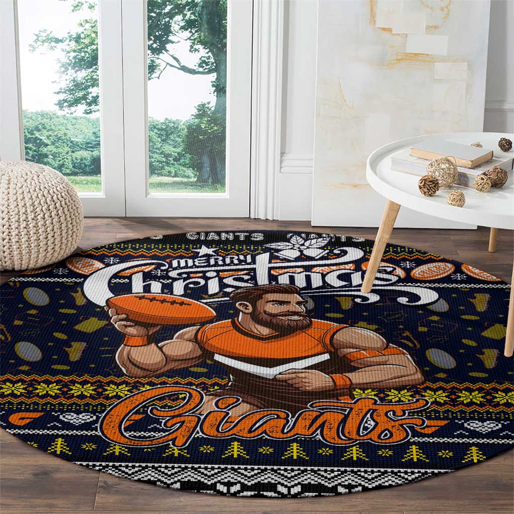Giants Football Xmas Round Carpet Australia AFL Mascot
