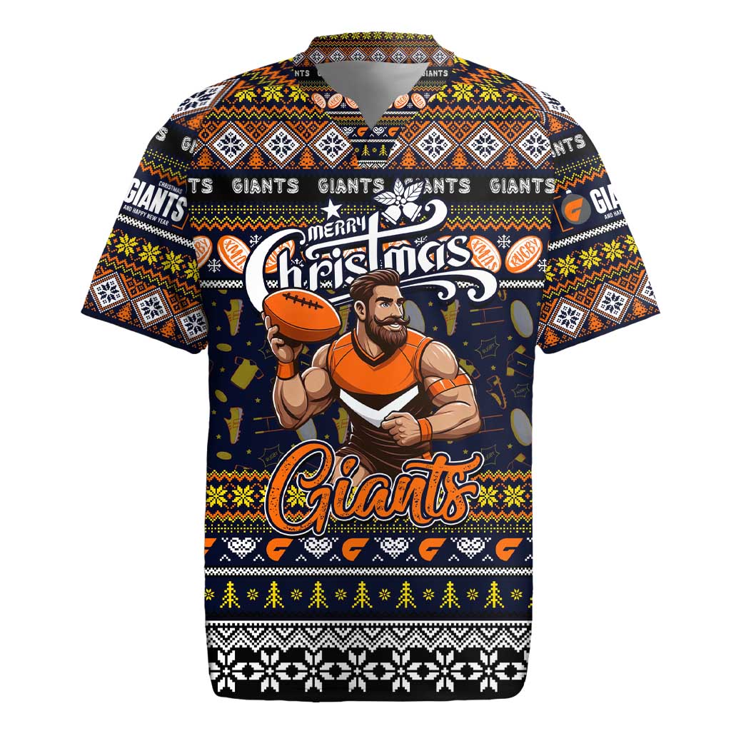 Personalized Giants Rugby Xmas Rugby Jersey Australia AFL Mascot