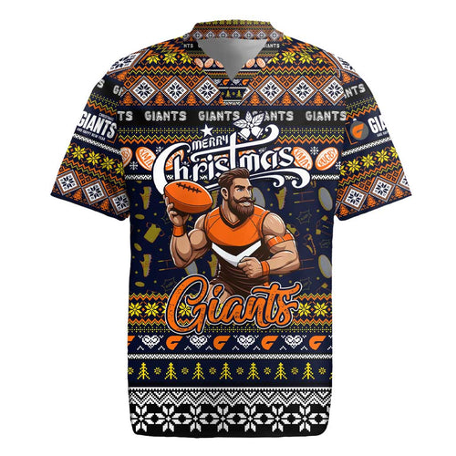 Personalized Giants Rugby Xmas Rugby Jersey Australia AFL Mascot