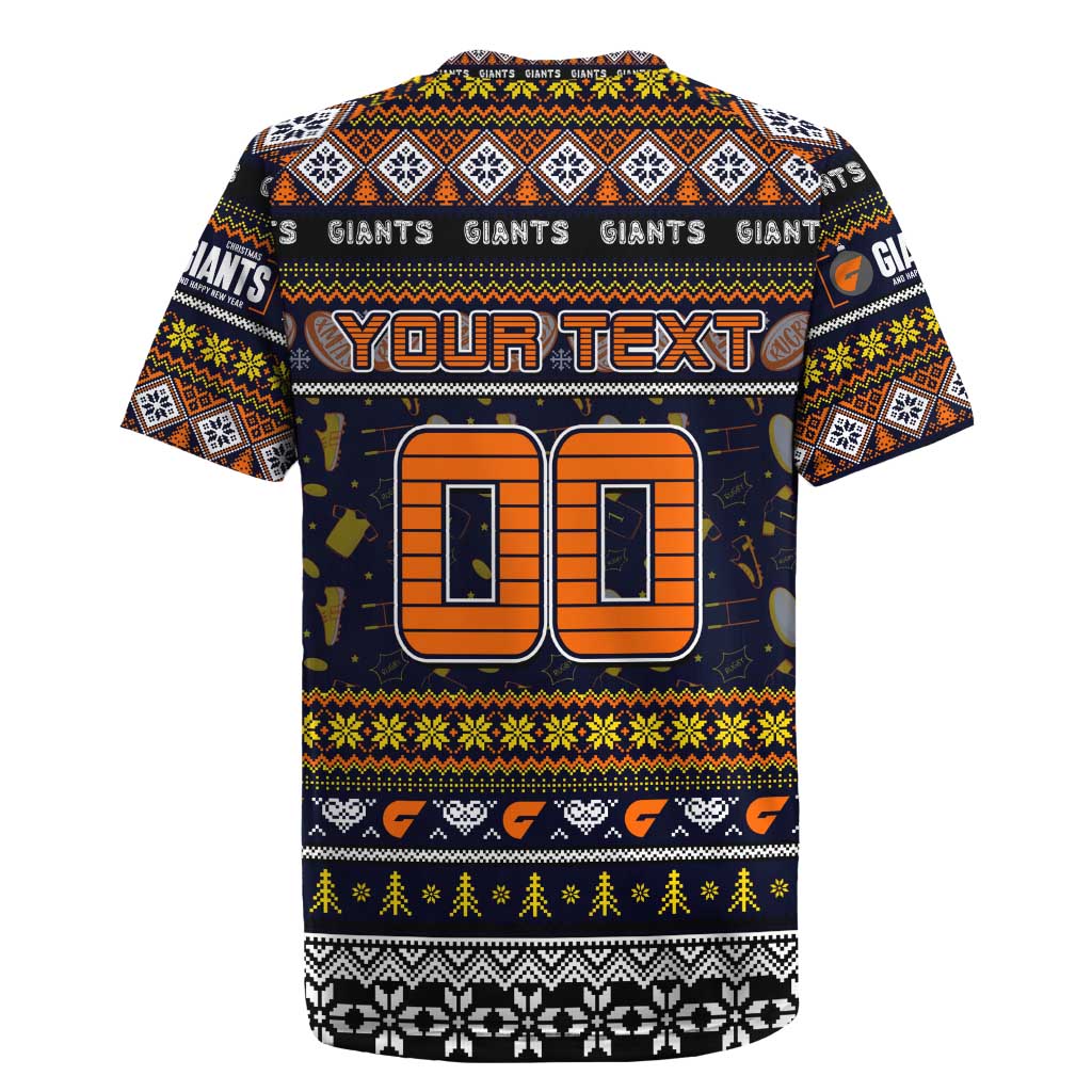 Personalized Giants Rugby Xmas Rugby Jersey Australia AFL Mascot