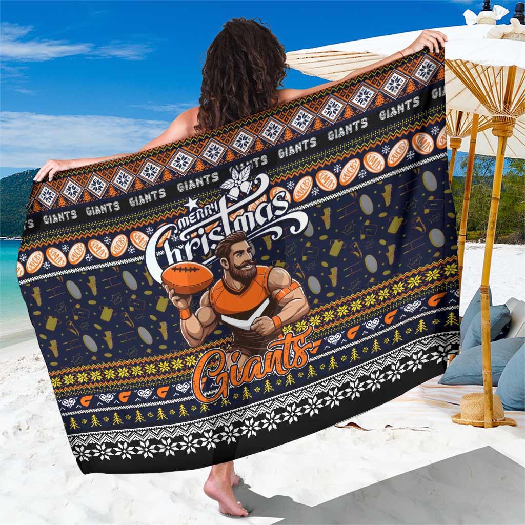 Giants Football Xmas Sarong Australia AFL Mascot