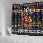 Giants Football Xmas Shower Curtain Australia AFL Mascot