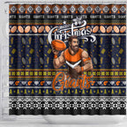 Giants Football Xmas Shower Curtain Australia AFL Mascot