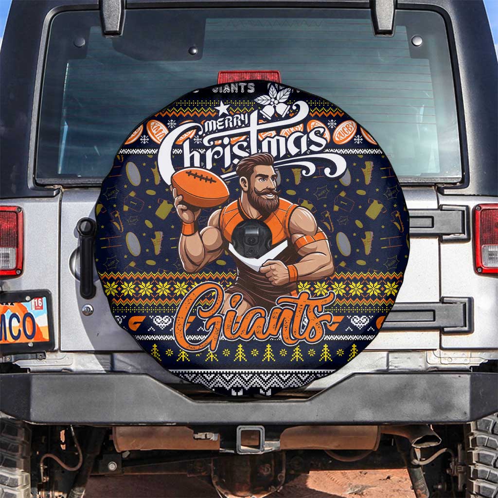 Giants Football Xmas Spare Tire Cover Australia AFL Mascot