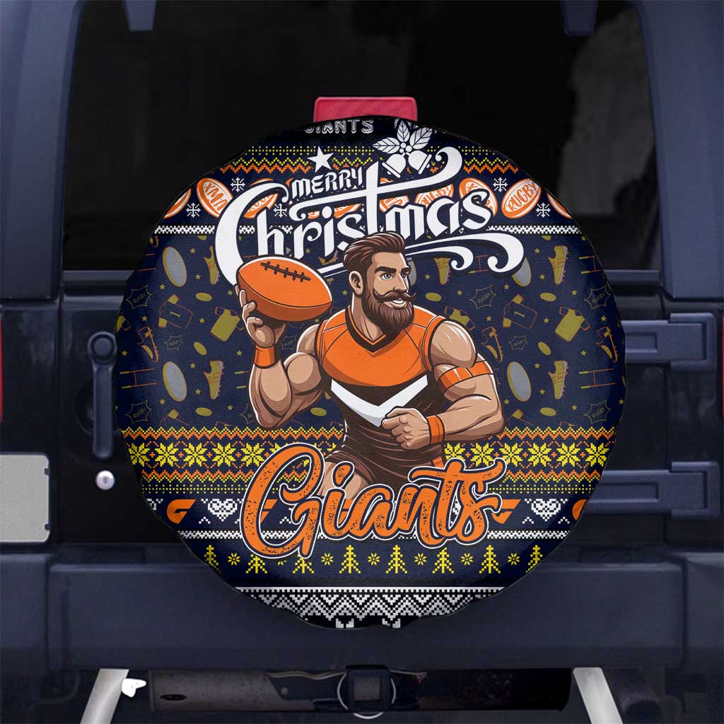 Giants Football Xmas Spare Tire Cover Australia AFL Mascot